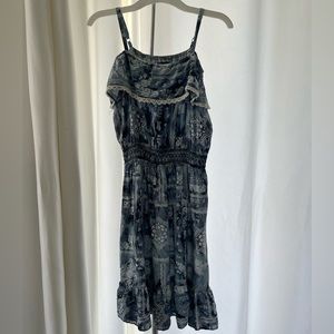 Girls blue vintage beach dress